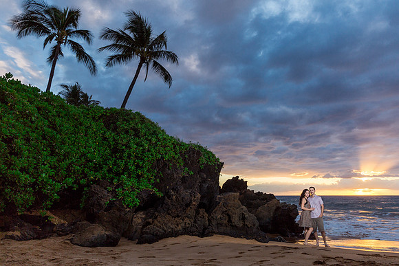Wailea Beach Honeymoon Portraits