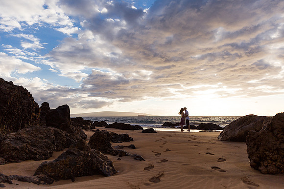 Wailea Beach Honeymoon Portraits